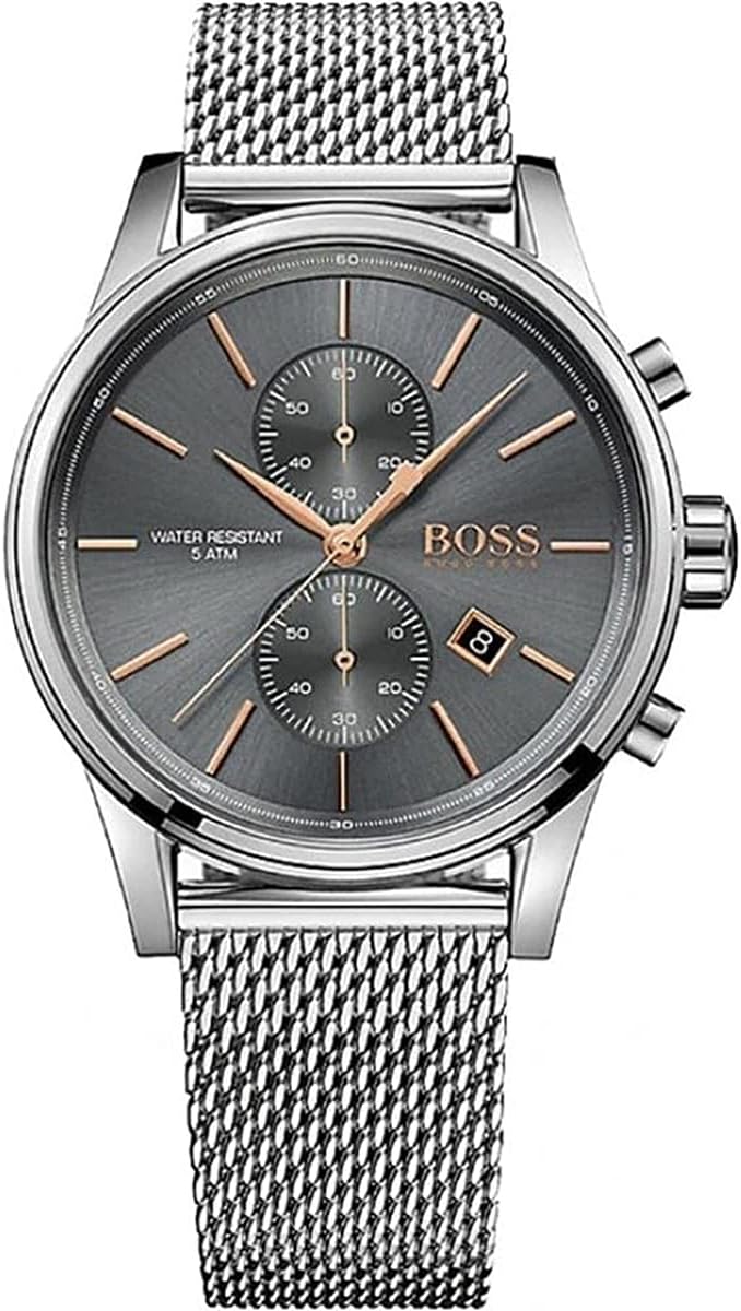 Boss Black Dial Stainless Steel Strap