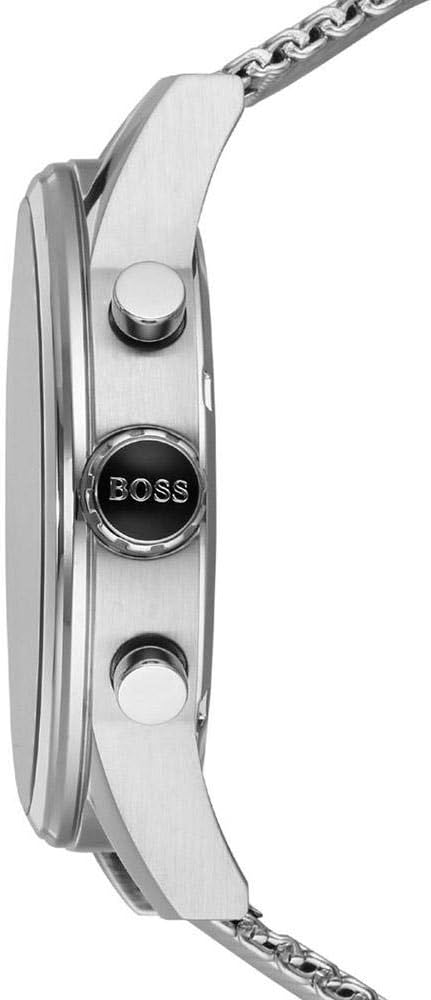 Boss Blue Dial Stainless Steel Strap
